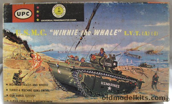 UPC 1/40 USMC Winnie the Whale LVT(A)(4) with 75mm Gun - (ex Adams), 2157-200 plastic model kit